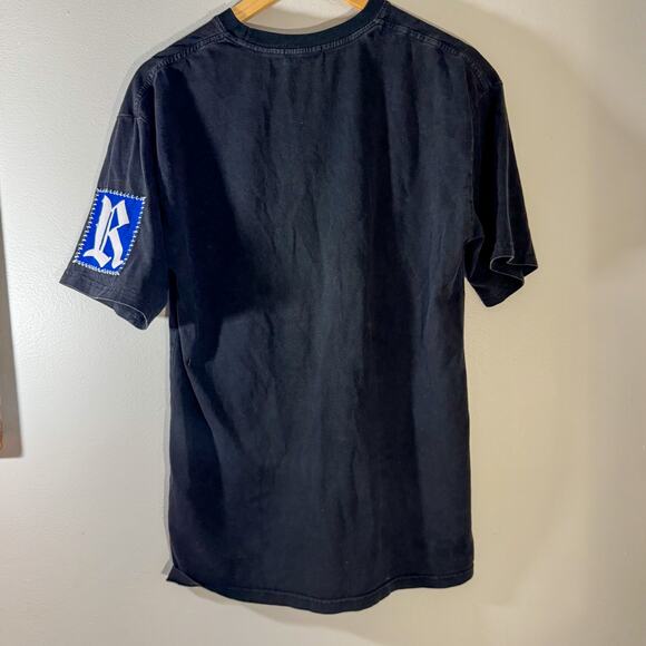 STUD Clothing “RAISE DNGR” Winged Skeleton T-Shirt | Gothic Patch Graphic Tee (S - Picture 2 of 7